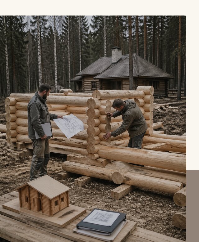 Проектирование и строительство домов из бревна в Шебекине